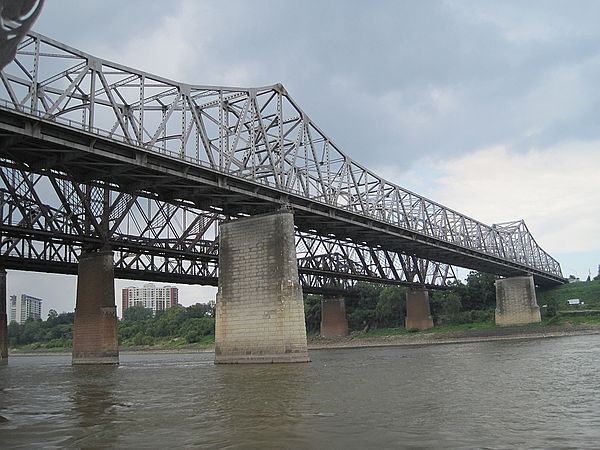 The Memphis & Arkansas Bridge, completed in 1949, carries I-55 across the Mississippi River between Tennessee and Arkansas