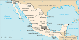 Kaart van Mexico