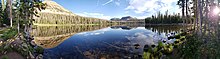 Mirror Lake with Bald Mountain in the background MirrorLakeUintahs1.jpg