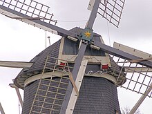 Bestand:Molen_Pelmolen_Ter_Horst,_kap_voorkant.jpg