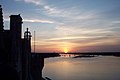 Coucher de soleil sur la Loire.