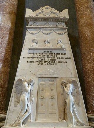 <span class="mw-page-title-main">Monument to the Royal Stuarts</span> Memorial in St. Peters Basilica in the Vatican City State