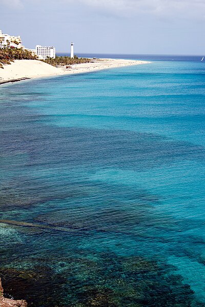 File:Morro jable playa jandia strand leuchtturm.jpg