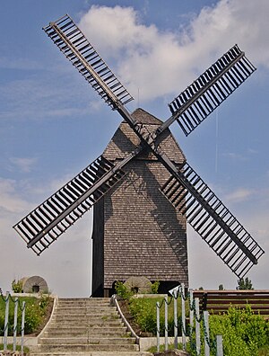 Front view of the mill