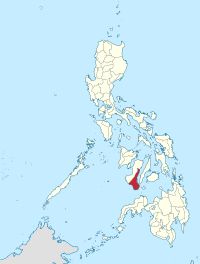 मानचित्र जिसमें नेग्रोस ओरिएन्ताल Negros Oriental हाइलाइटेड है