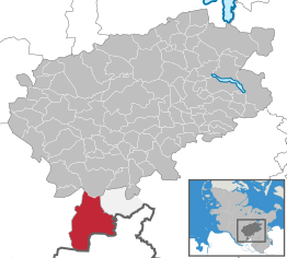 Kaart van Norderstedt