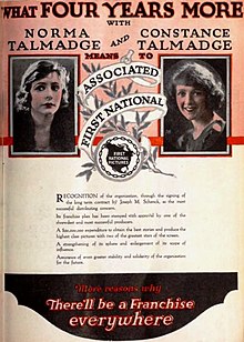 Advertisement promoting films with Norma Talmadge and Constance Talmadge, on page 9 of the December 25, 1920 Exhibitors Herald.