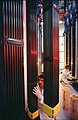 Image 77Nuclear fuel assemblies being inspected before entering a pressurized water reactor in the United States (from Nuclear power)