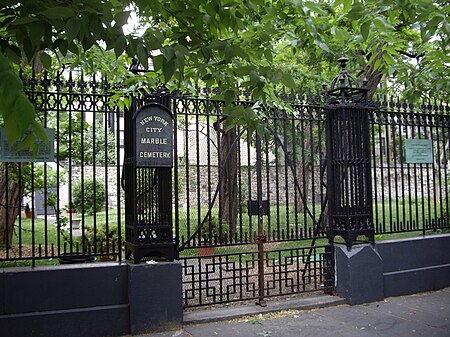 Ny city marble cemetery