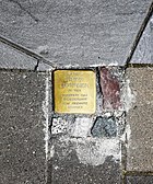 Oberwesel Schaarplatz 1, Stolperstein by the artist Gunter Demnig.jpg