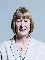 Joan Ryan, served as the Member of Parliament (MP) for Enfield North from 1997 to 2010 and since 2015. Official portrait of Joan Ryan crop 2.jpg