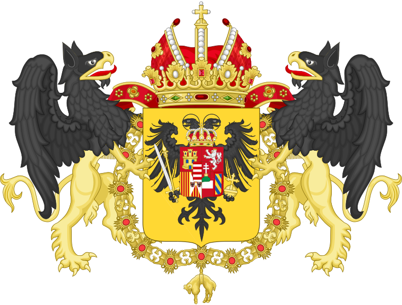 File:Ornamented Coat of Arms of Charles VI, Holy Roman Emperor.svg