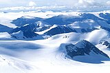 Nunataks der Osborn Range auf der Ellesmere-Insel