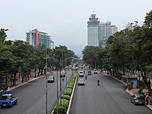 Osmena Boulevard, a major arterial thoroughfare in Cebu City. Osmena Boulevard-CNU (Cebu City; 09-05-2022).jpg