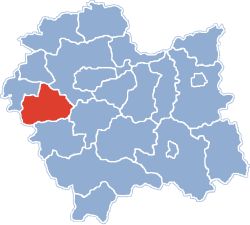 Окръгът на картата на войводството