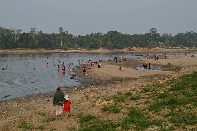 File:Pantai Mahakam di Melak.JPG