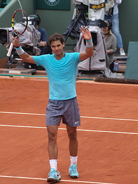 Rafael Nadal à Roland-Garros 2014.