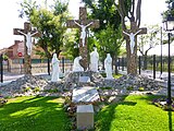 Monumento al calvario, representación de la crucifixión de Cristo.