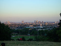 Pogled na osrednji London iz Parliament Hill.