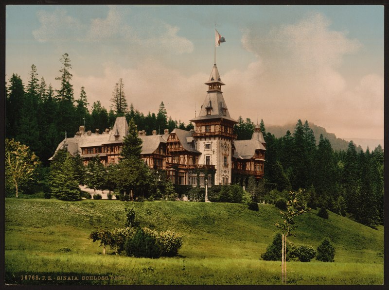 File:Pelesch (i.e., Peles) Castle, Sinaia, Roumania-LCCN2001699423.tif