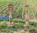 Wayside shrine and wayside cross