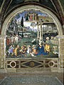 Adoration of the Shepherds and Arrival of the Magi, Pintoricchio, 1501, Cappella Baglioni, Santa Maria Maggiore, Spello