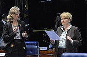 Senate plenary during ordinary deliberative session with Ana Amélia Lemos (5 December 2017)