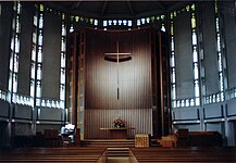 Interior of Plymouth Congregational Church prior to renovation completed in 2015. Plymouth Congregational Church, Seattle.jpg