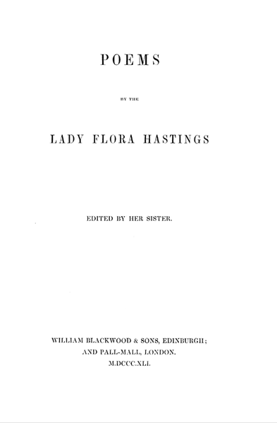 File:Poems by the Lady Flora Hastings, title page.png
