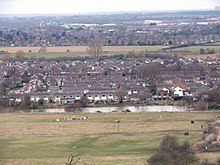 Skyline of North Hykeham which forms part of the wider Lincoln urban area