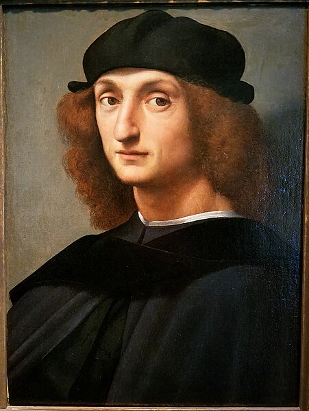 File:Portrait of a Young Man, attributed to Raphael Sanzio, c. 1510, oil on canvas transferred from panel - Hyde Collection - Glens Falls, NY - 20180224 122528.jpg