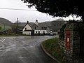 Postbox in wall outside Llanafan Fawr Church - geograph.org.uk - 629206.jpg