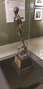 Awarded Ariel statuette given to the film Los Olvidados (1950) during the sixth ceremony of the awards Premio Ariel .jpg