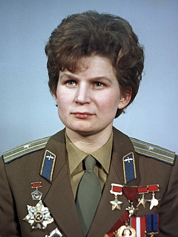 Cosmonaut Valentina Tereshkova in 1969Source: Wikipedia 360px-RIAN_archive_612748_Valentina_Tereshkova_%283-4_crop%29.jpg