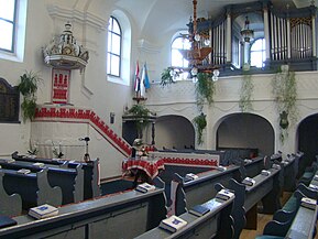 Interiorul bisericii reformate