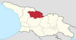 Ratša-Letšhumi ja Khvemo Svanethi piirkonna asend