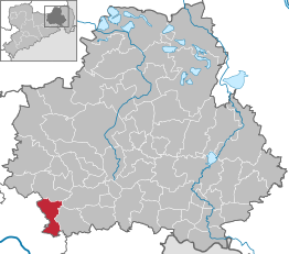 Kaart van Radeberg