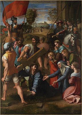 Il Spasimo, 1517, brings a new degree of expressiveness to his art. (Museo del Prado)