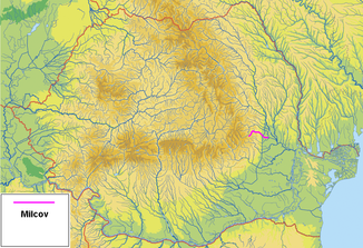 The Milcov River in Romania
