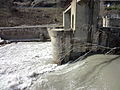 déversoirs du barrage de La Brillanne (2 pertuis de 10 m)