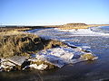 El río Grande, en invierno