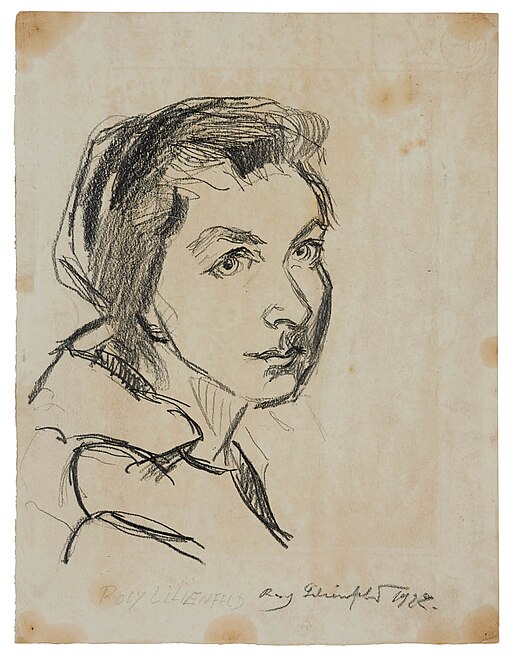 Rosy Lilienfeld (1896, Frankfurt am Main – 1942, Auschwitz), Selbstbildnis, 1922