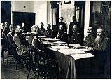 Брусилов на военном совете в Ставке Николая II 1 (14) апреля 1916 года