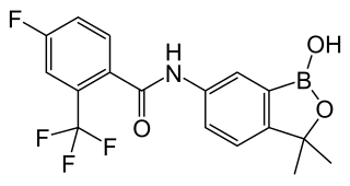 <span class="mw-page-title-main">Acoziborole</span> Antiprotozoal drug to treat sleeping sickness