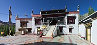 Court and prayer hall of Sabu Gompa / Ladakh, India