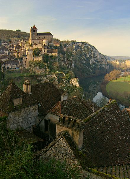 Saint-Cirq-Lapopie in Lot is one of "The Most Beautiful Villages in France".