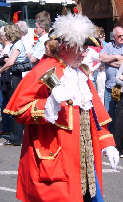 Sandbach Town Crier at Sandbach Transport Festival