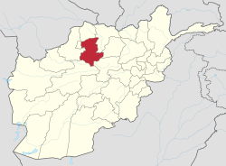 افغانستان کے نقشے میں سرپل کا مقام
