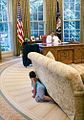 Sasha Obama plays in the Oval Office.jpg