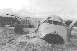 Nose view of the wreckage